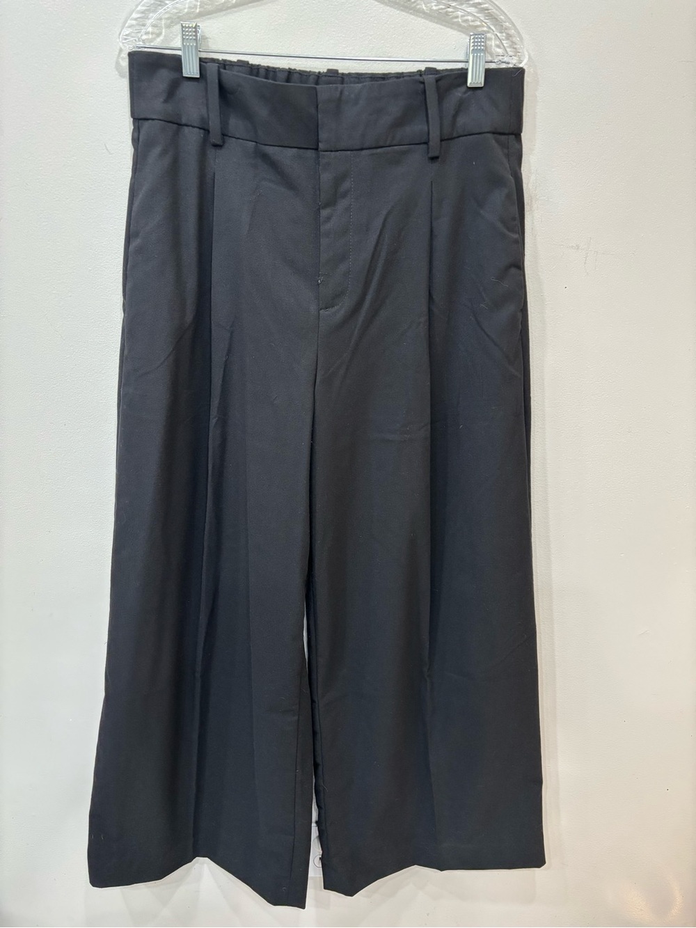 Banana Republic Wide Leg Pleated Casual Black Pants Women’s Size 12
